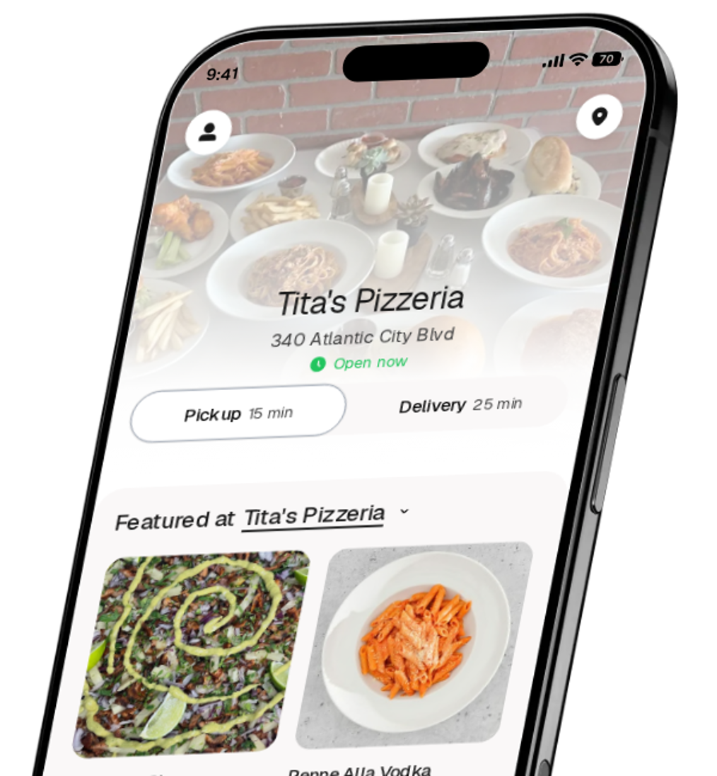 Tita's Pizzeria app preview